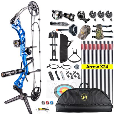 Ship From USA Topoint Archery Trigon Compound Bow Full Package,CNC Milling Bow Riser,USA Gordon Composites Limb,BCY String