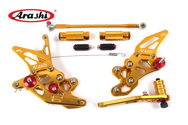 Arashi Shipped From The USA For SUZUKI GSXR600 GSXR750 2011-2017 CNC Rider RearsetAdjustable Footrests GSX-R650 GSX-R750