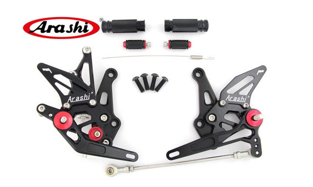 Arashi shipped from The USA For KAWASAKI Z1000 Z 1000 Z1000SX 14-16 CNC Rearset Foot Pegs Rear Rest Adjustable Footrest Black