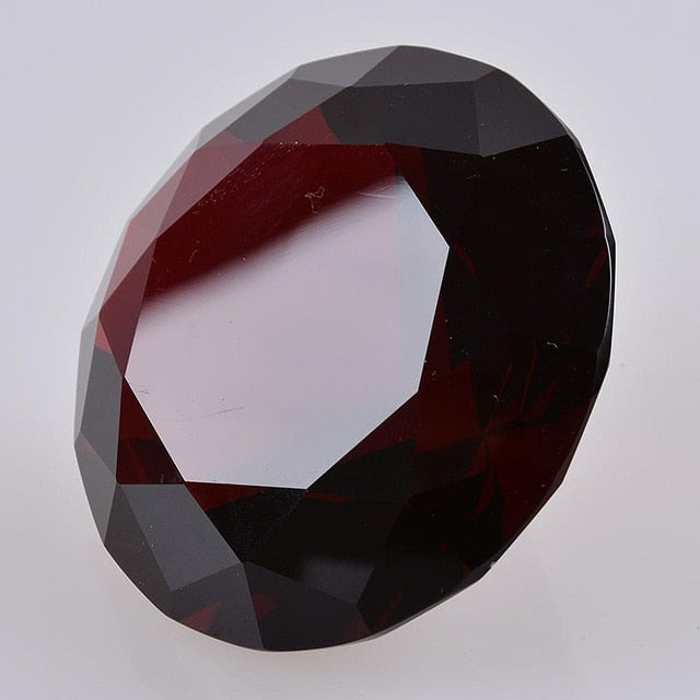 Ship From USA 100mm Clear Crystal Diamond Paperweight Home Wedding Decoration Crystal Diamond Girlfriend Gift Diamond Crystal