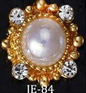 10 pcs 3D Pearl AB Crystal Round nail decoration/ AB Rhinestone glitter charm Nail DIY deco/ jewelry handmade supply