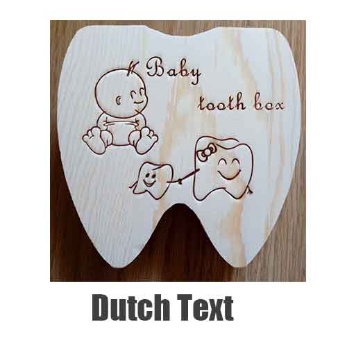 Baby Tooth Box Poland/English/Dutch/Russian/French /Italian Wooden Milk Teeth Organizer Storage Boys Girls Baby Souvenirs Gift