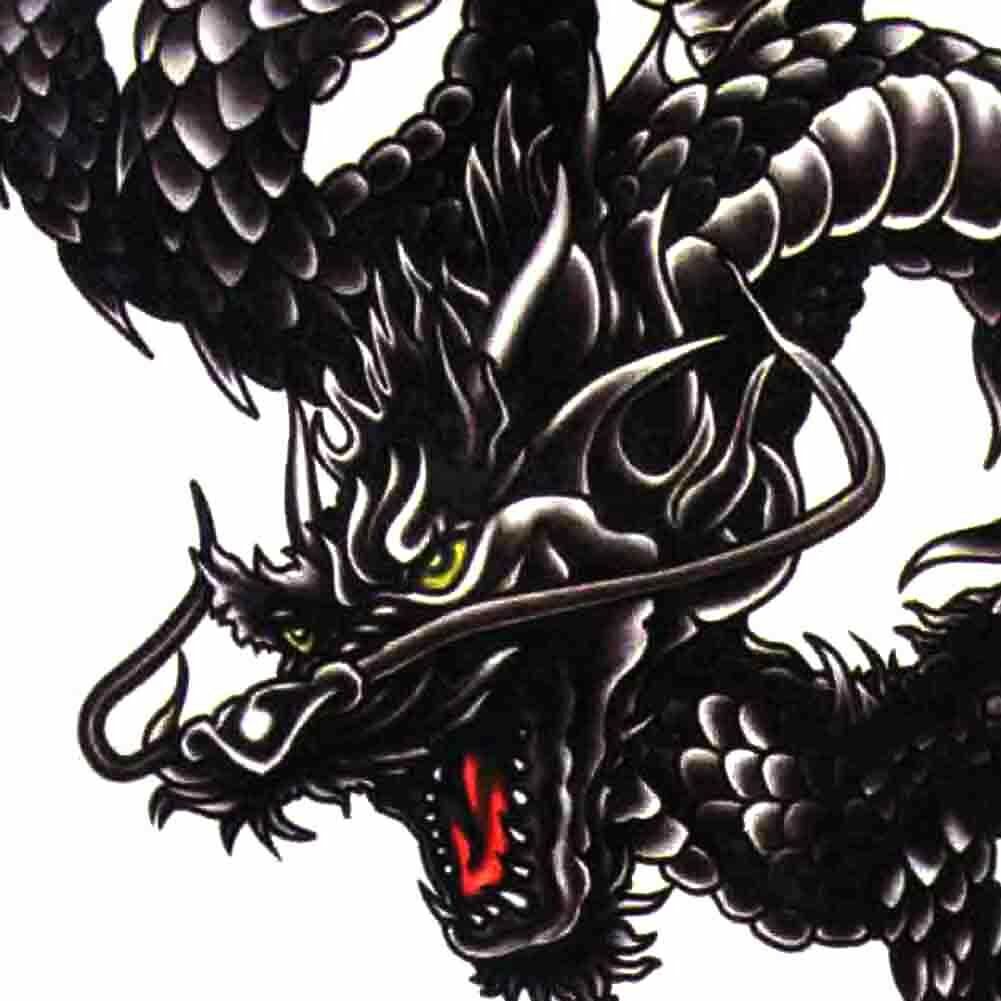 Men / Women Fashion Temporary Tattoo Dragon Pattern Body Art Waterproof Sticker