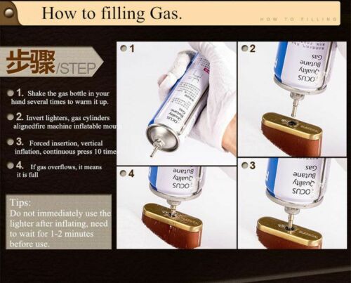 Creative Torch Jet Lighter Gas Butane Turbo Windproof Tiger Tooth Keychain