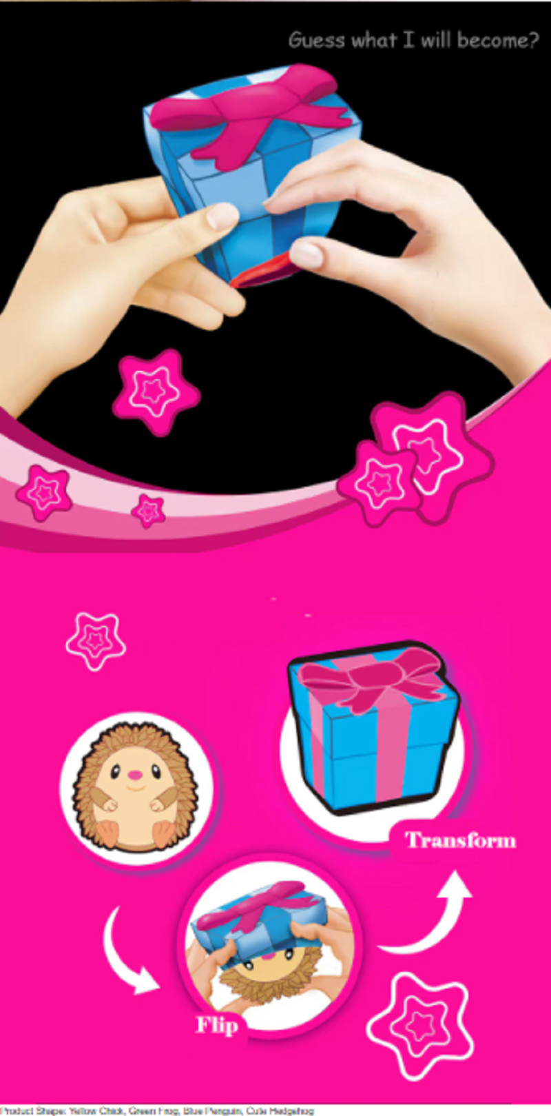 Fidget Toys Flip Gift Box Cute Pet Pinch Animal Silicone Toy Expression - One item with Random