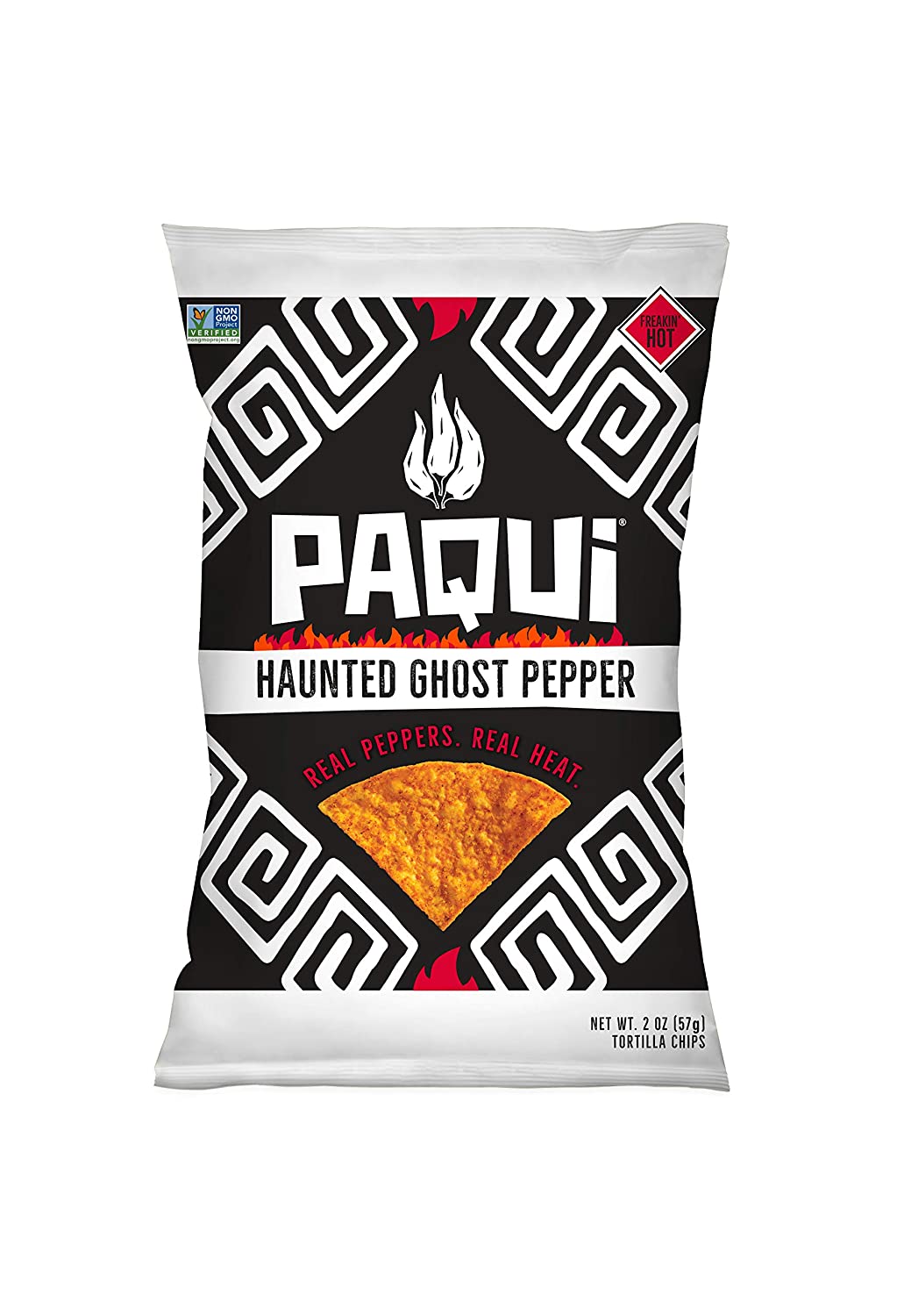 Paqui Haunted Ghost Pepper Bag Hot Carolina Reaper Chip Challenge 2 Oz (6 Packs)