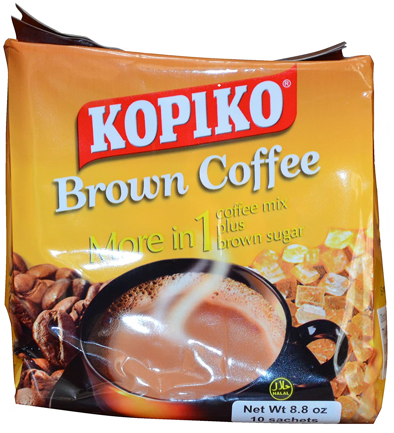 Kopiko Instant Brown Coffee, 8.8 oz (10 Sachets)