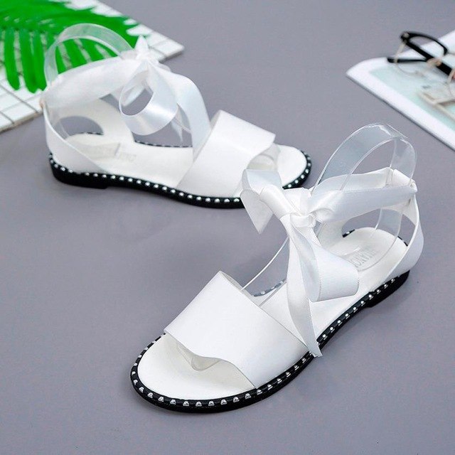 Fashion Women Leather Shoes Sandals Summer