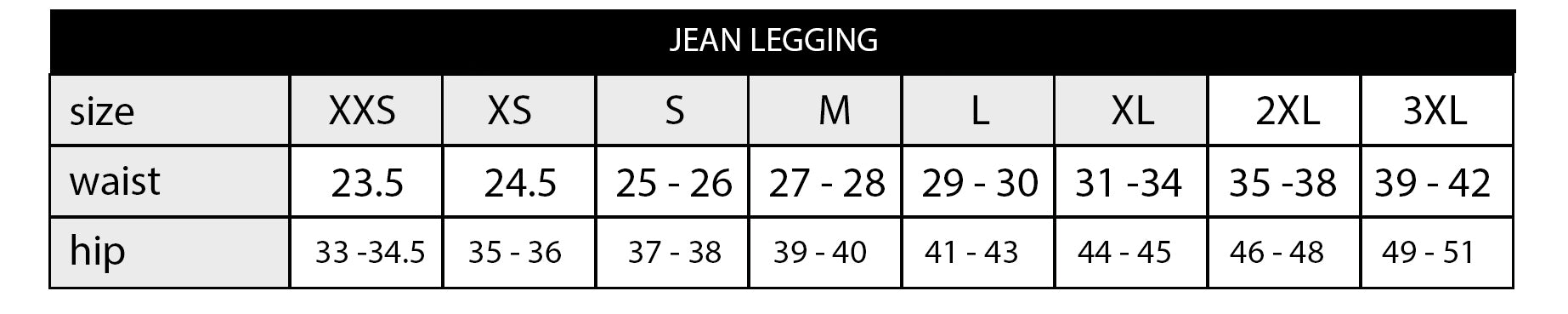 Jean Paint Stroke Leggings