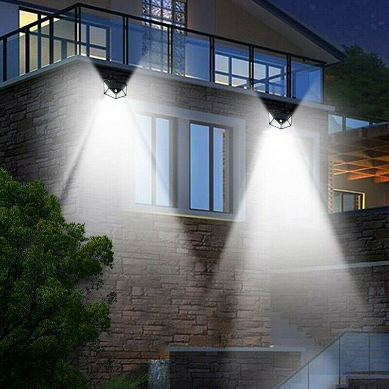 Free shipping 100 LED Solar PIR Motion Sensor Wall Light