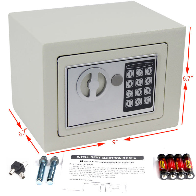 Electronic Safety Box Security Home Office Digital Lock Jewelry Black Safe Money XH