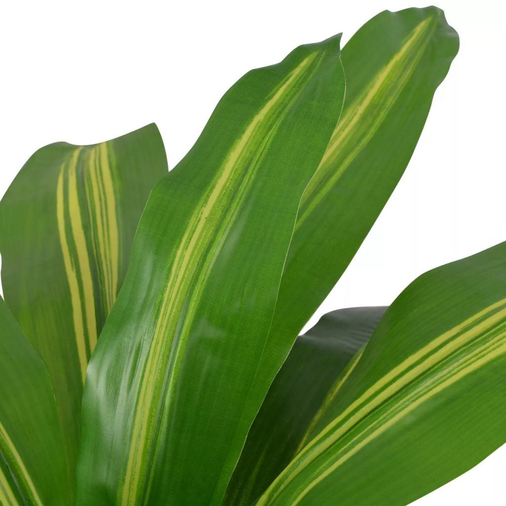 Artificial Dracaena Plant with Pot 35.4" Green
