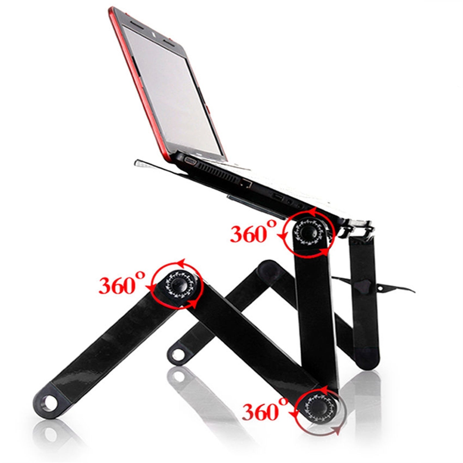 Free shipping Adjustable Laptop Stand, Portable Laptop Table Stand Ergonomic Lap Desk TV Bed Tray Standing Desk YJ