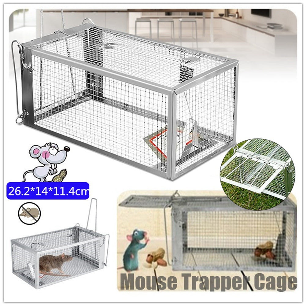 26.2*14*11.4cm Rat Trap Cage Small Live Animal Pest Rodent Mouse Control Bait Catch  YJ