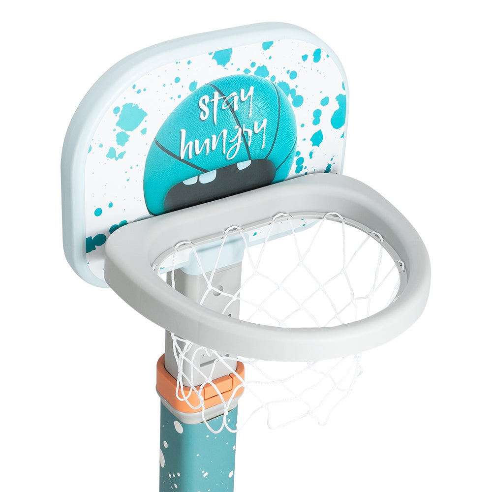 Toddler Basketball Hoop Stand Adjustable Height 2.4 ft -3.7 ft Mini Indoor Basketball Goal Toy with Ball Pump for Baby Kids Boys Girls Outdoor Outside Yard Backyard Games 3 4 5 Years Old RT