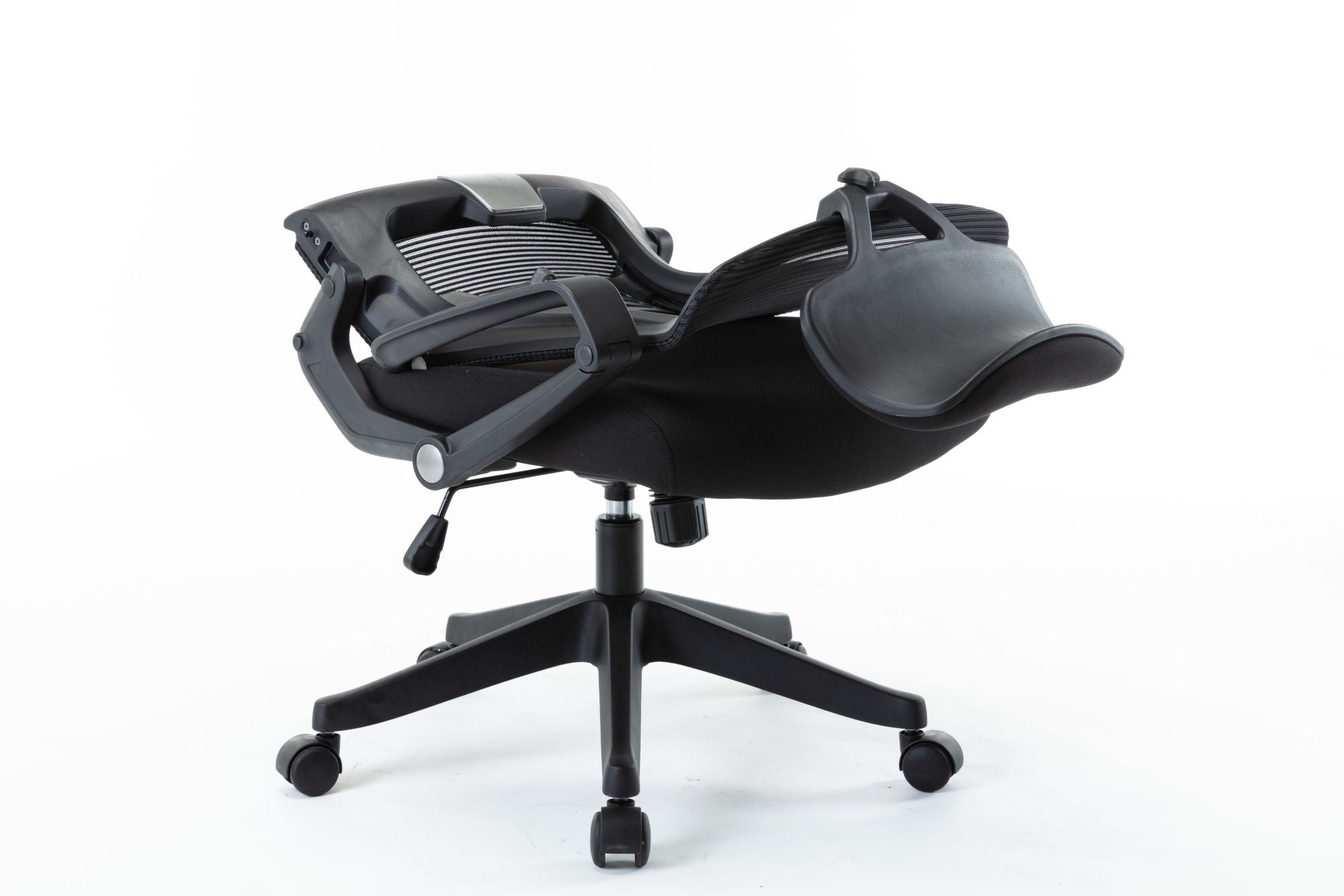 Free Shipping Mesh Office Chair, High Back Chair - Adjustable Headrest with Arms,  Lumbar Support