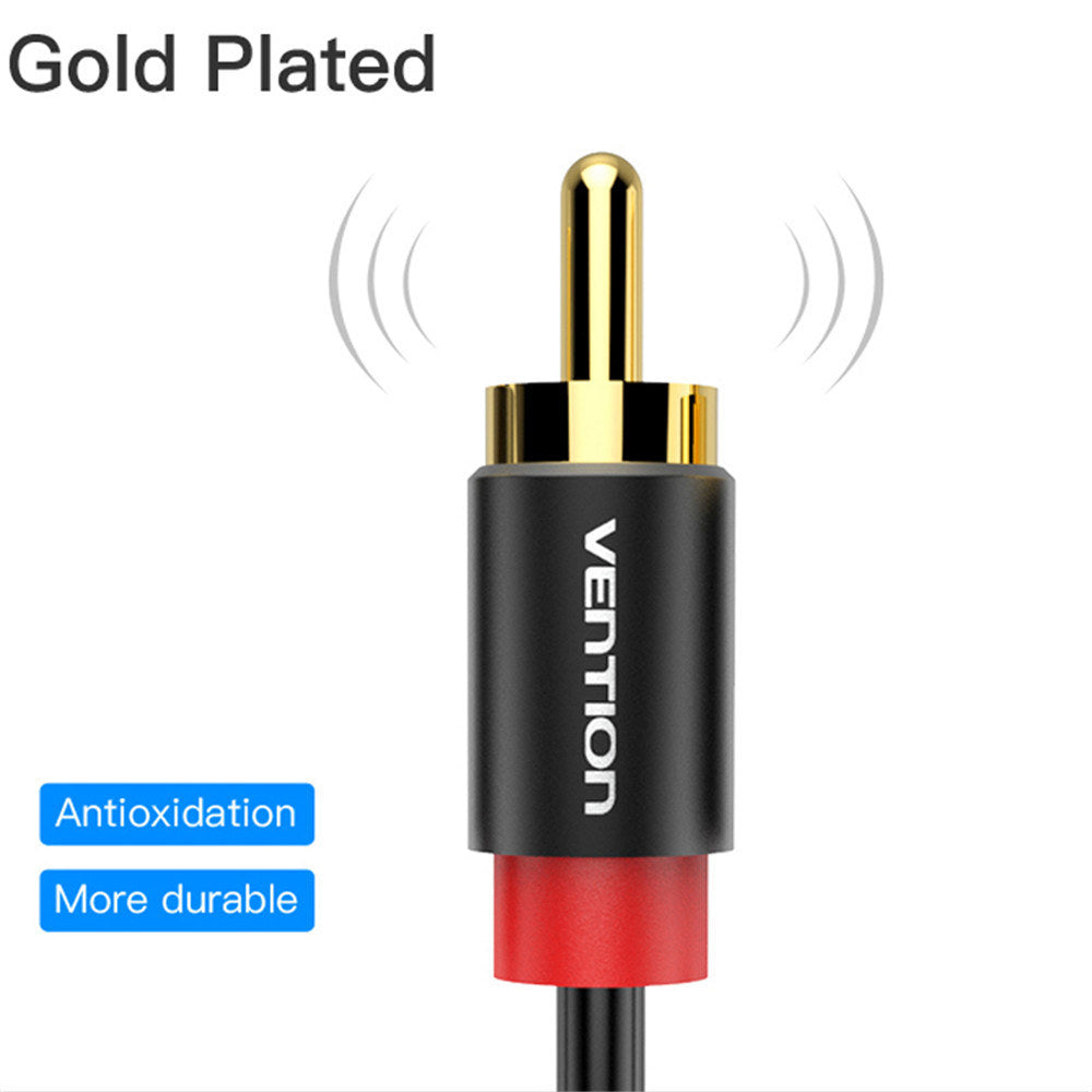 VENTION Type-C to Dual RCA Audio Cable Male to Male Gold- plated Aux Auxiliary Stereo Y Splitter Adapter Cord for USB C Devices Le TV MacBook Connect Speaker Amplifier
