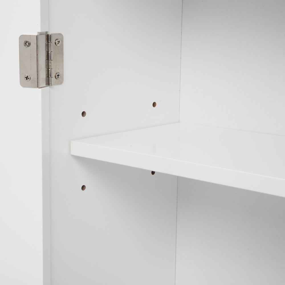 FCH Double Door Fork Type Bathroom Wall Cabinet White  YJ