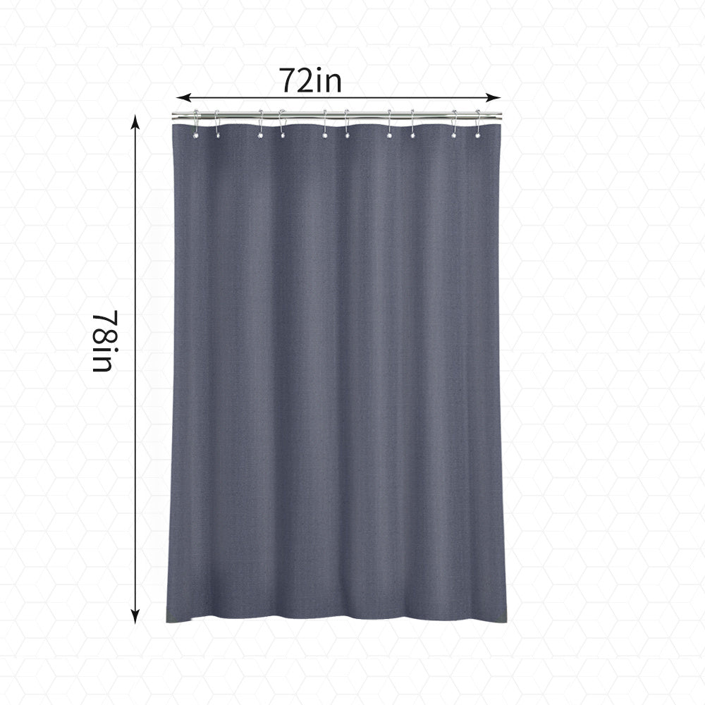 Shower Curtain Set Machine Washable Waterproof Shower Curtains with 12 Rust-Proof Hooks, Polyester Fabric Shower Curtains for Bathroom XH