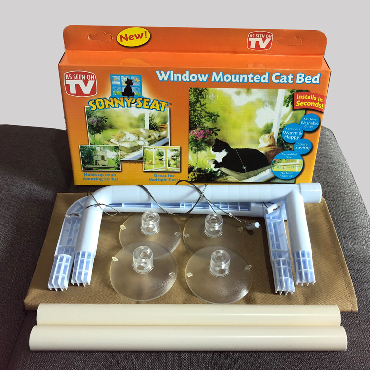 Small Pet Kitty Large Cat Dog Wall Ledge Patio Enclosures Outside Bed Hammock Seat Sil Mounted Cat Window Perch