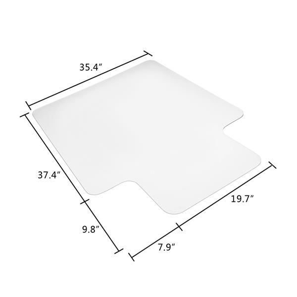 36"X48" Clear PVC Carpet Rug Protective Chair Mat Pad For Floor Office Rolling Chair