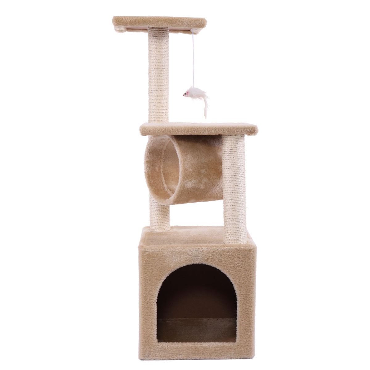 36" Cat Tree Activity Tower Pet Kitty Furniture with Scratching Posts