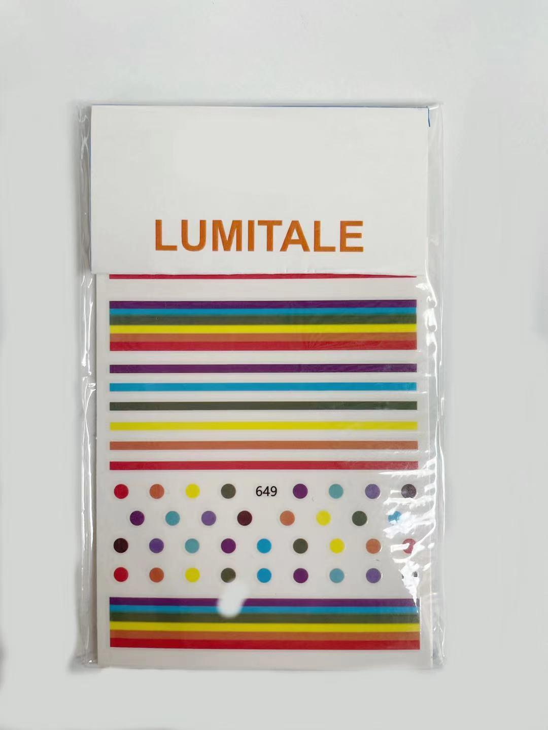 LUMITALE Floral Nail Art Polish Stickers