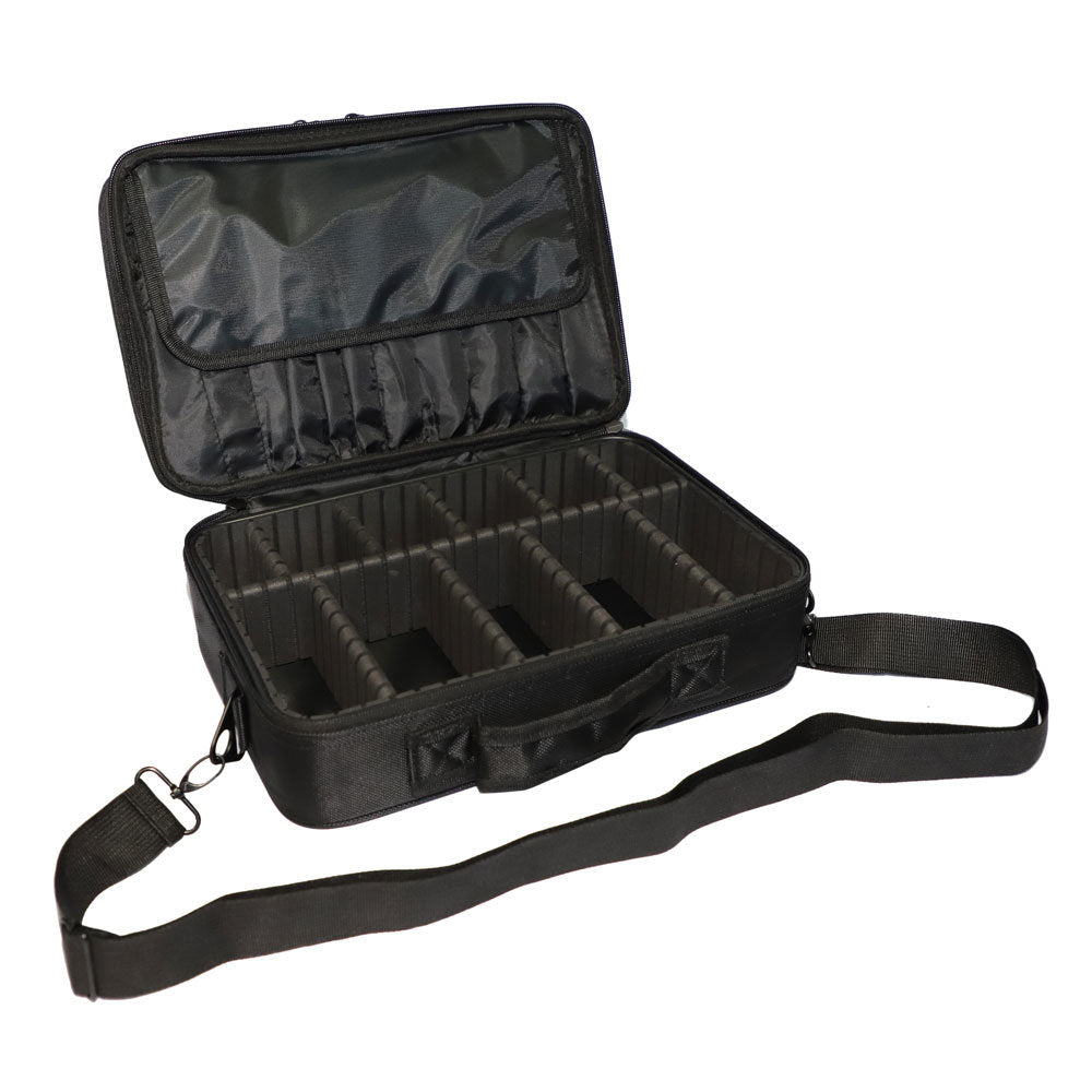Professional High-capacity Multilayer Portable Travel Makeup Bag with Shoulder Strap (Small)  YF