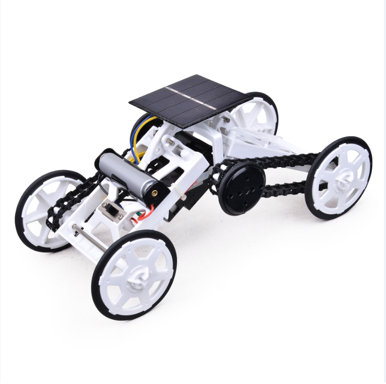 4WD Car DIY Climbing Vehicle Kit Electric Mechanical / Solar Power Science Building Toys, Circuits Engineering Gift Toys Car for Kids and Teens.  YJ