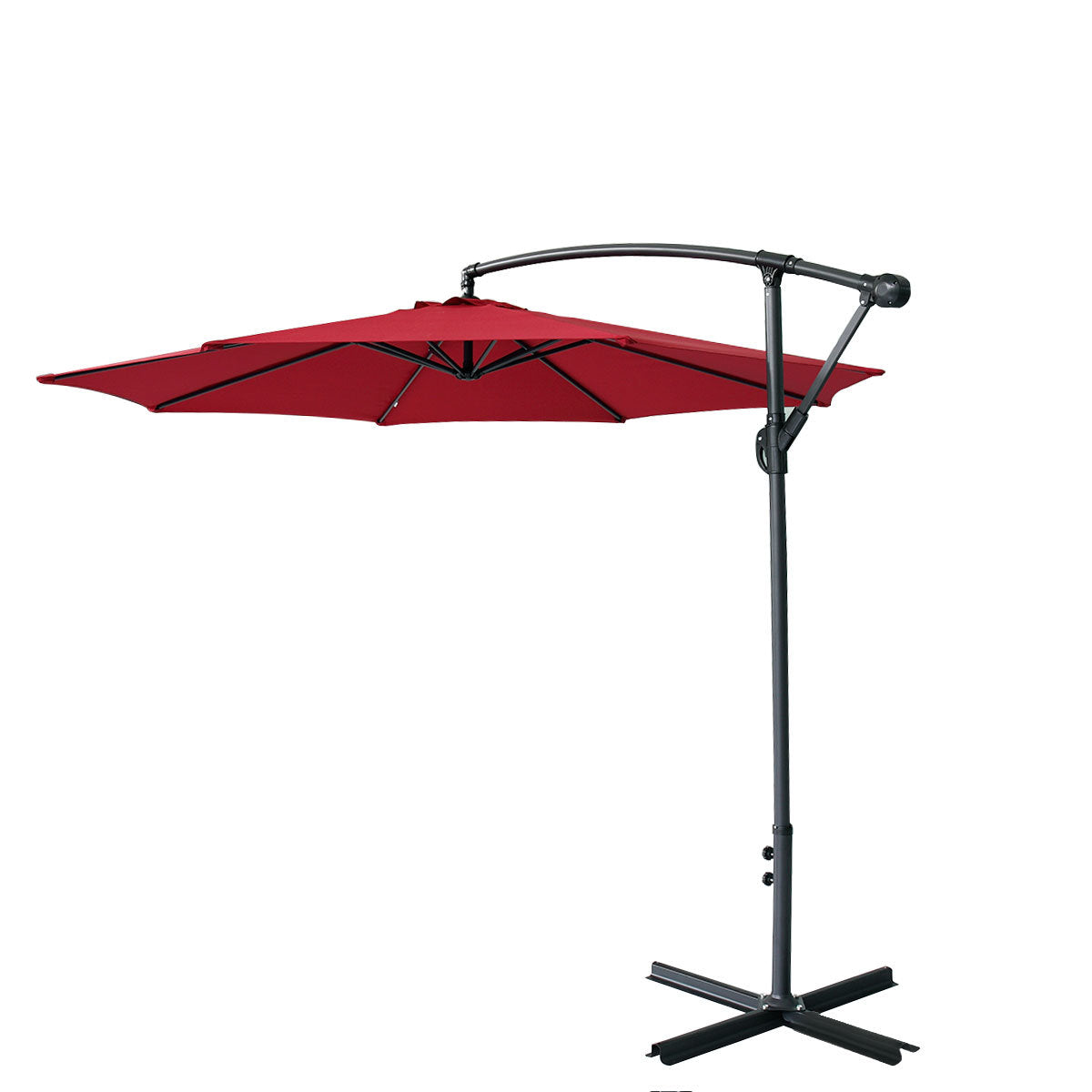 Market Umbrella Patio Outdoor Table Umbrella ,Full iron banana umbrella XH