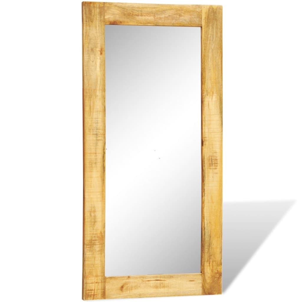 Solid Wood Framed Rectangle Wall Mirror 47.2"x23.6"