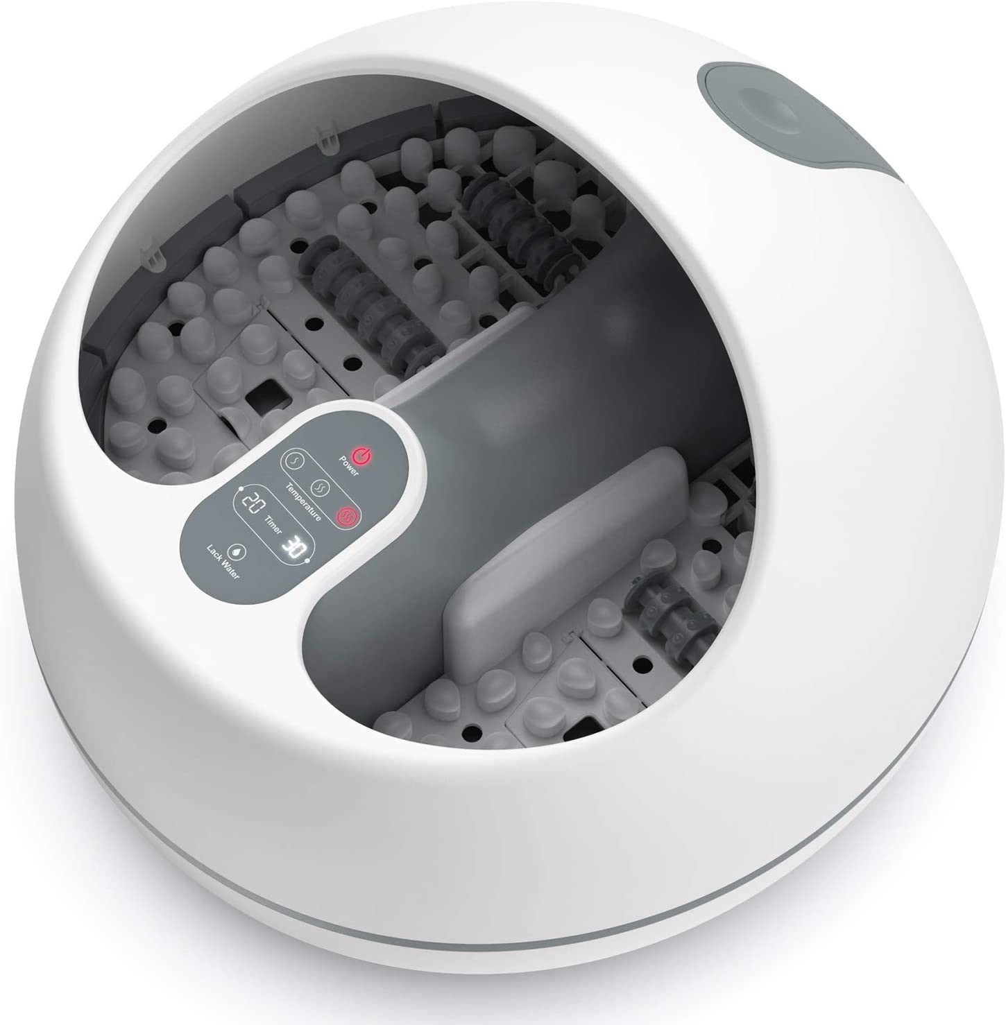 Steam Foot Spa Bath Massager, RENPHO Foot Sauna Care with Fast Heating, No Water Pouring, and 4 Pedicure Massage Rollers, More Effective and Safer Than Traditional Foot Tub, Best for Stress Relief