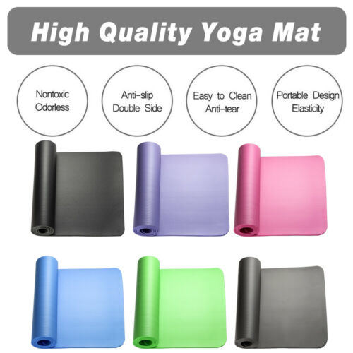 Free shipping 0.3" Thick Indoor Outdoor Exercise Yoga Mat Pad 72"24" Non-Slip Soft Fitness
