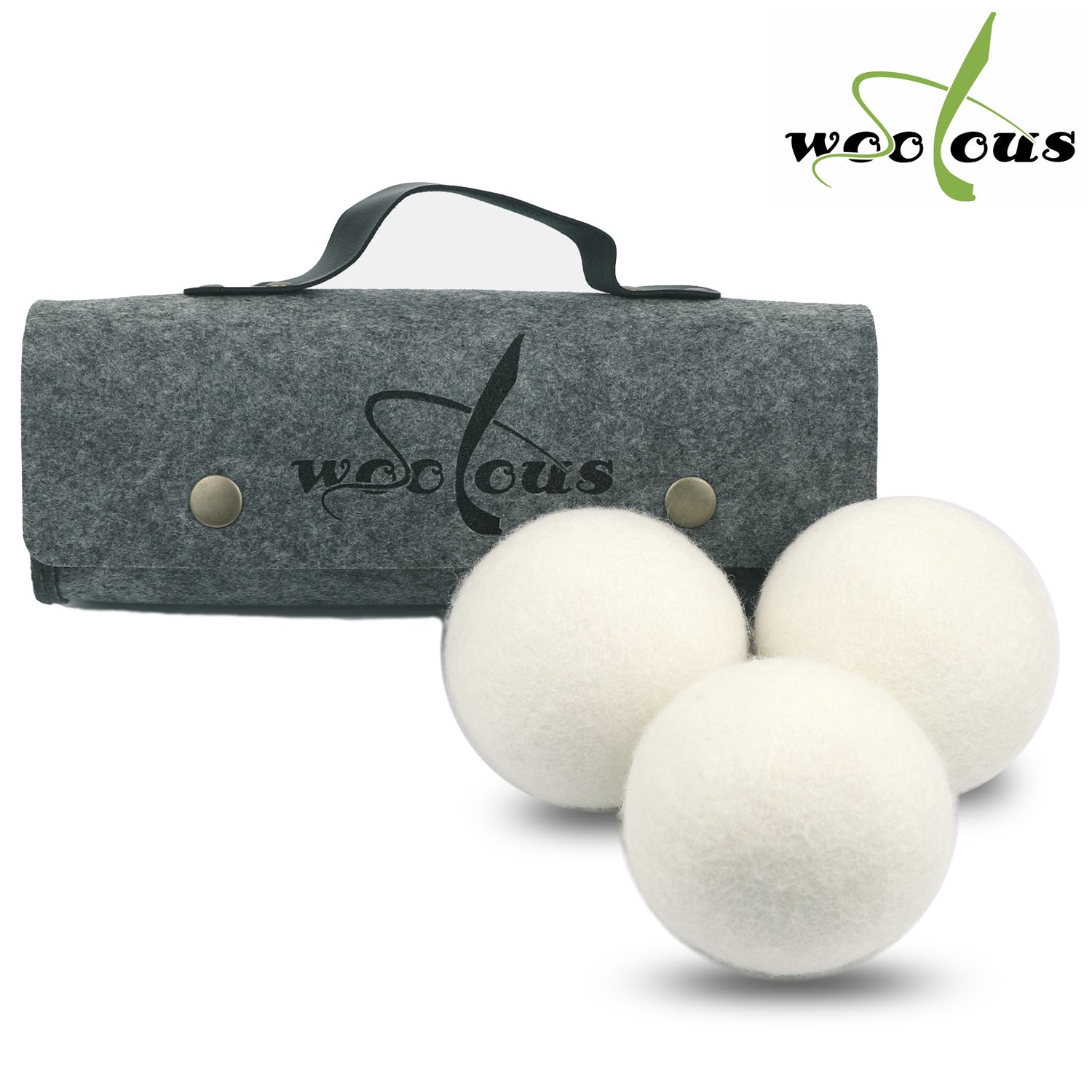 Woolous Wool Dryer Balls Organic XL 6 Pack, Premium New Zealand Non-Toxic Laundry Dryer Ball,Handmade Reusable Natural Fabric Softener,Reduce Wrinkles,Saves Drying Time Felted Eco Dryer Ball