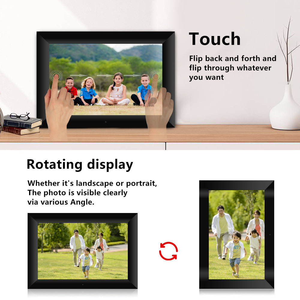 10 inch WiFi Digital Picture Frame, Share Photos from Anywhere, Touch Screen Display