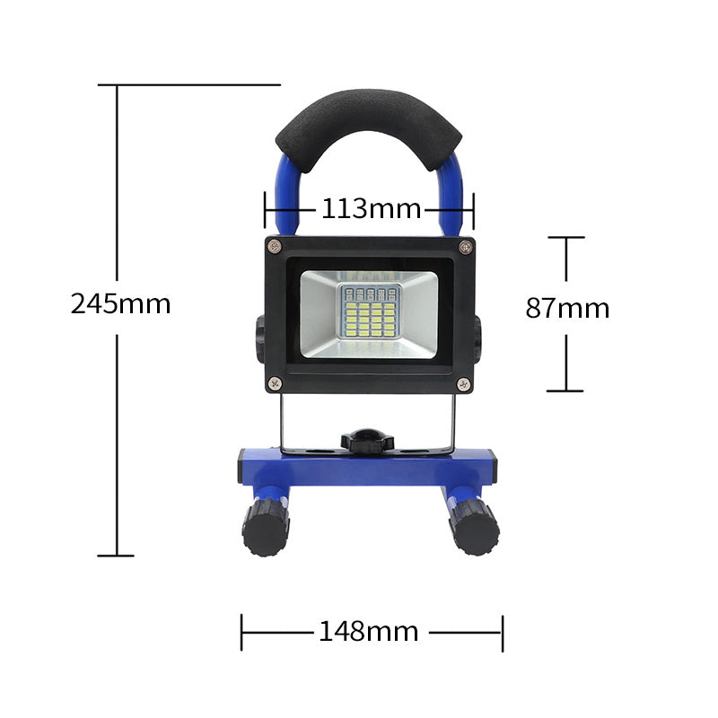 Free shipping 60W 10000LM LED Work Spotlight 3-Modes Cordless Flood Light Portable Floodlight