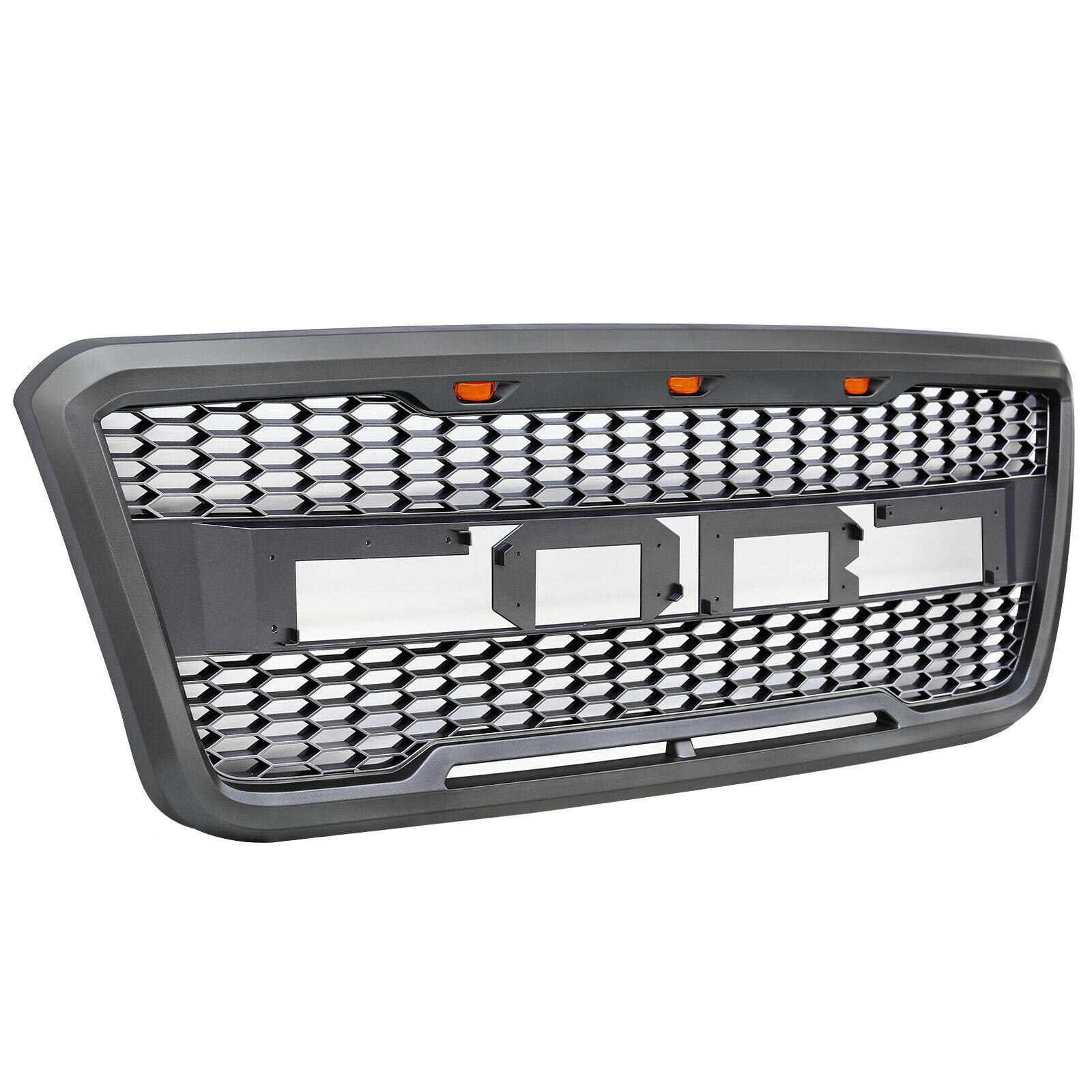 For 2004-2008 Ford F-150 F150 SVT Raptor Style Conversion Front Grille With LED