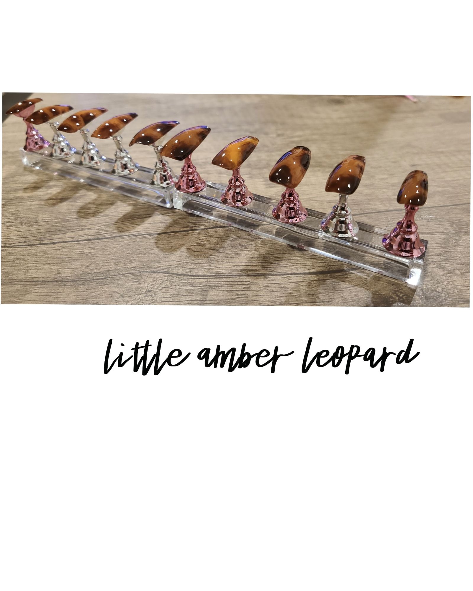 Little Amber Leopard Press On Nails/Fake Nails/Handmade