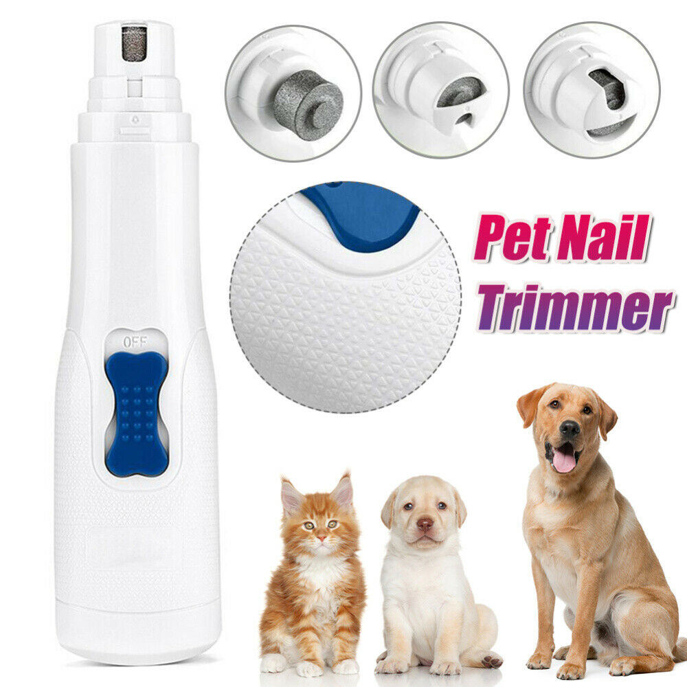 Electric Pet Dog Nail Grinder Painless Paws Grooming Trimming Shaping Smoothing