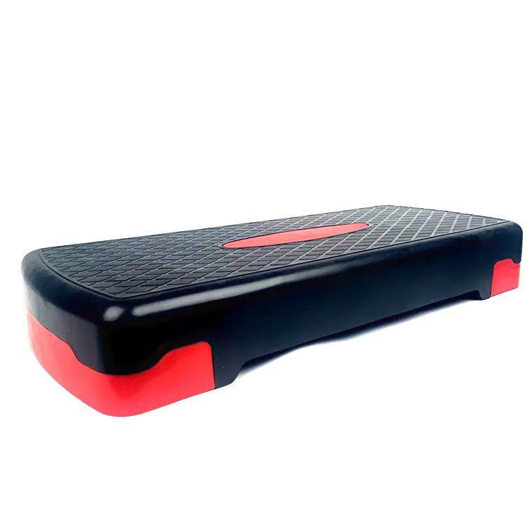 Free shipping New 27'' Fitness Aerobic Step Adjust 4" - 6" Exercise Stepper w/Risers Home Gym (Red&Grey)  YJ