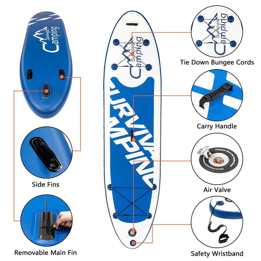 Inflatable Paddle Boards Ultra-Light Stand Up Paddle Board , Surf Board SUP Accessories & Carry Bag XH