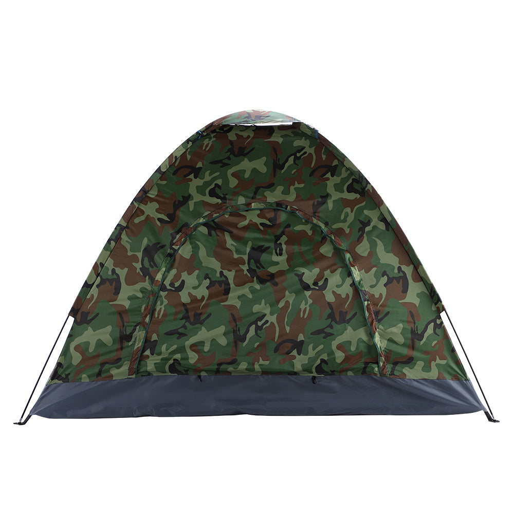 Outdoor Camouflage Camping Tent for 3-4 Person Single Layer Waterproof Hiking