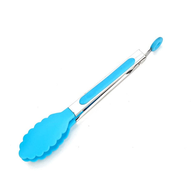 Food Grade Silicone food tong Kitchen Tongs utensil Cooking Tong clip Clamp accessories Salad Serving BBQ tools