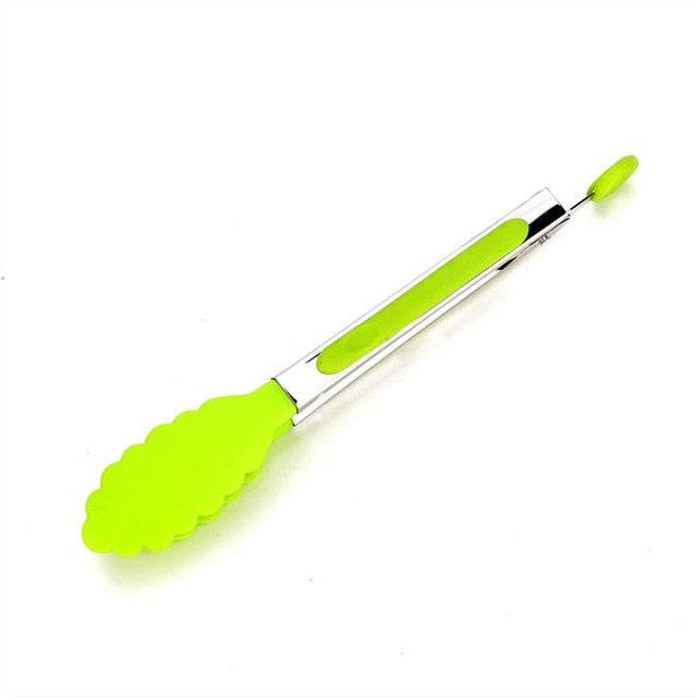 Food Grade Silicone food tong Kitchen Tongs utensil Cooking Tong clip Clamp accessories Salad Serving BBQ tools