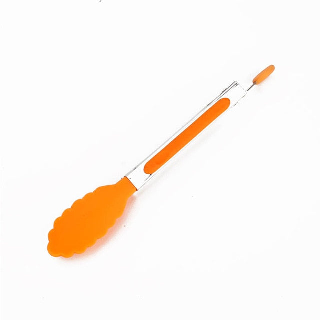 Food Grade Silicone food tong Kitchen Tongs utensil Cooking Tong clip Clamp accessories Salad Serving BBQ tools