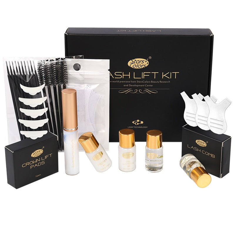 Ship From USA Fast Perm Mini Eyelash Kit lashes lift Cilia Lifting Perming Curling Nutritious Growth Treatments Brushes Coating