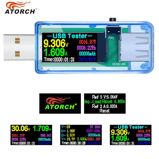 13 in 1 USB tester dc digital voltmeter amperimetro voltage current meter ammeter detector power bank charger indicator