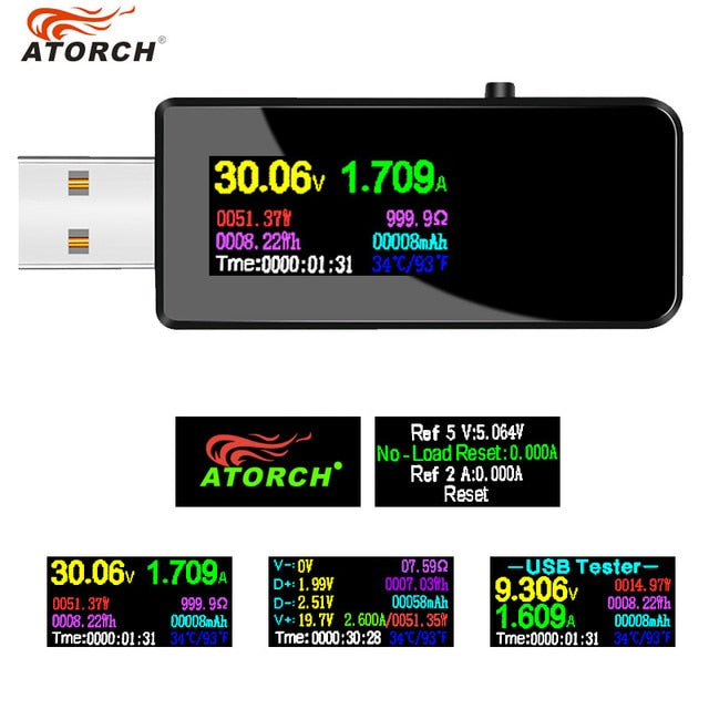 13 in 1 USB tester dc digital voltmeter amperimetro voltage current meter ammeter detector power bank charger indicator