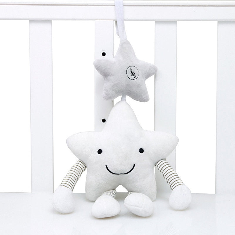 Baby Rattle Stroller Toy Musical Mobile Baby Toys Cute Learning Edccation Cartoon Star For Infant Strollers Crib Hanging