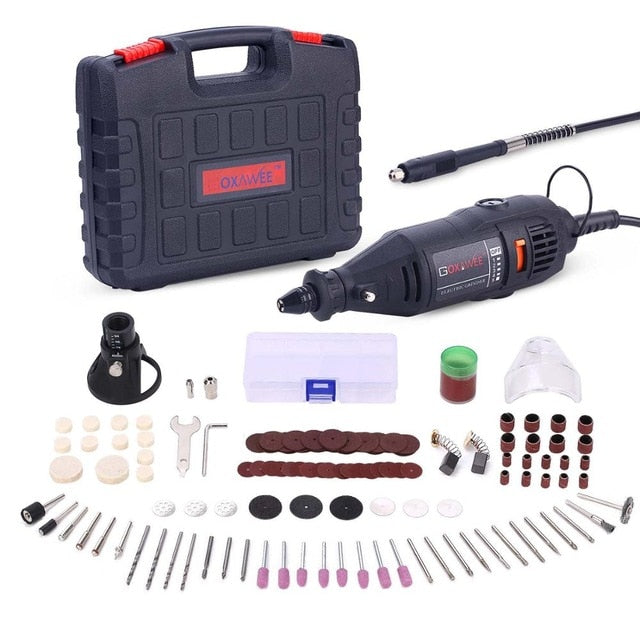110V 220V Power Tools Electric Mini Drill Die Grinder Engraver Polisher with Rotary Tools Set Kit  For Dremel 3000 4000
